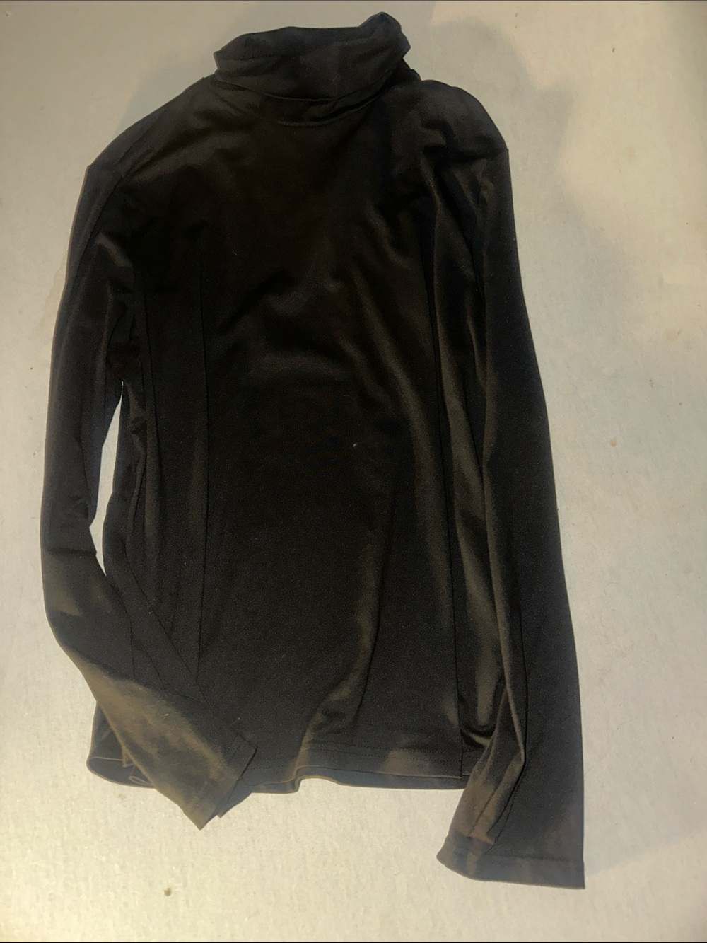 Womens Size 1XL SHEIN Black Long-Sleeve Turtleneck Shirt